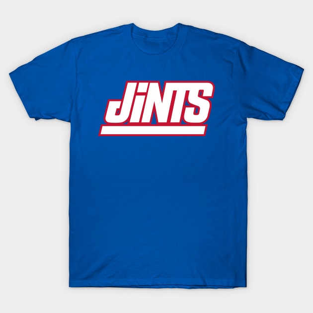 New York Giants Jints T-Shirt by stayfrostybro